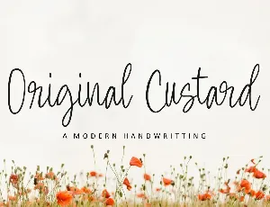 Original Custard font