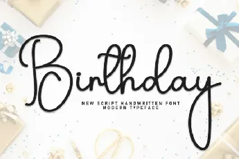 Birthday Script Typeface font