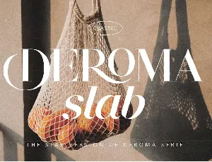 Deroma Slab font