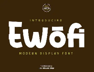 Ewofi font
