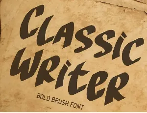 Classic Writer font