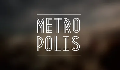 Metropolis Free font