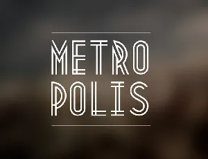 Metropolis Free font