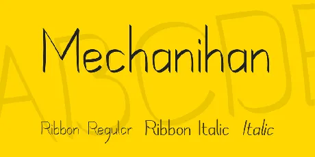 Mechanihan font