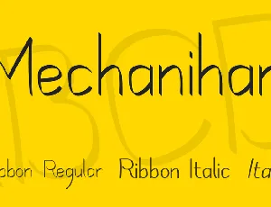 Mechanihan font