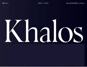 Khalos font