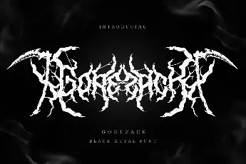 Gorezack font