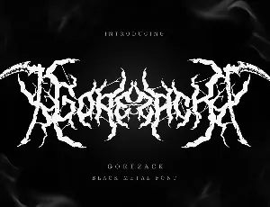 Gorezack font