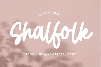 Shalfolk font