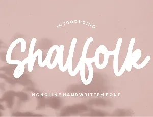 Shalfolk font