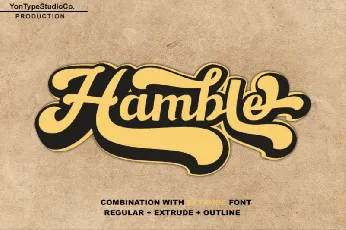 Hamble Bold Script font