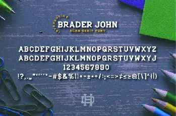 Braderjohn Slab Serif font