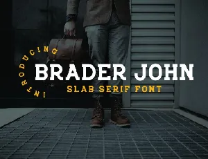 Braderjohn Slab Serif font