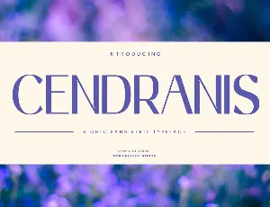 Cendranis Personal Use font