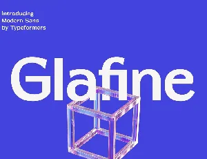 Glafine font