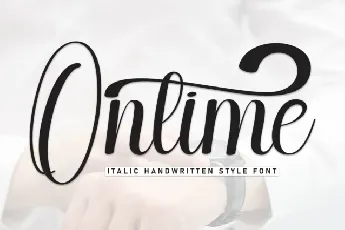 Ontime Calligraphy font