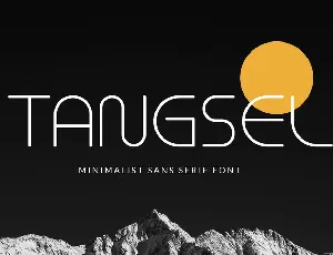 Tangsel font