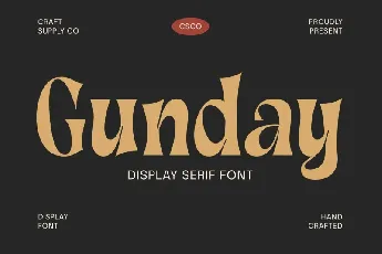 Gunday font