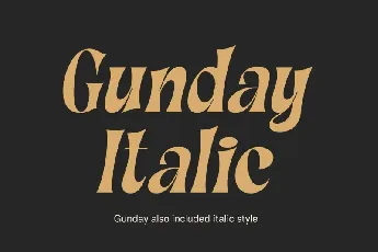 Gunday font