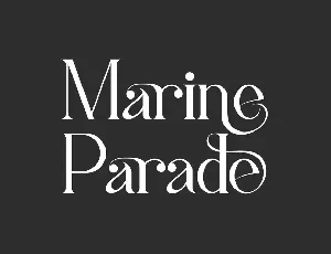 Marine Parade font