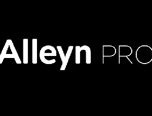 Alleyn Pro Family font