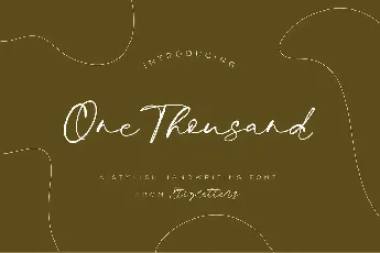 One Thousand font