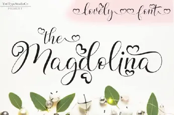 Magdolina Calligraphy font