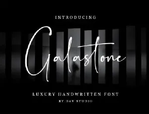 Galastone Handwritten font