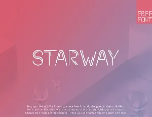 Starway font