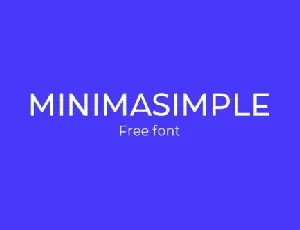 Minimasimple font