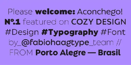 Aconchego Family font