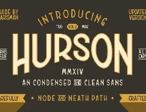Hurson Clean Typeface font