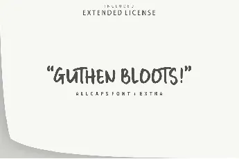 Guthen Bloots Allcaps Free font