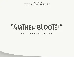 Guthen Bloots Allcaps Free font