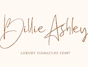 Billie Ashley font