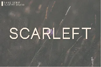 Scarleft font