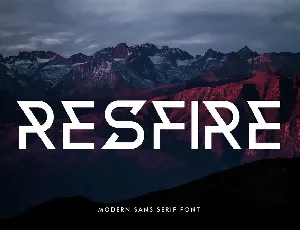 Resfire font