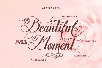 Blooming Memories font