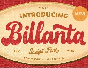 Billanta font