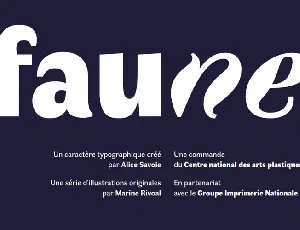 Faune font