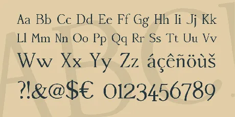 Accanthis ADF Std font