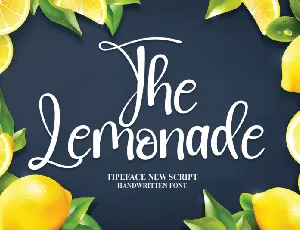 The Lemonade font