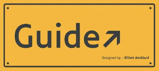 Guide Family font