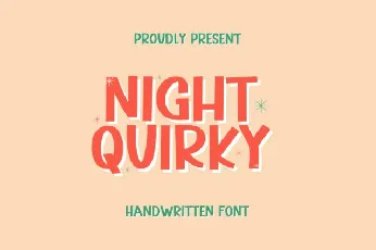 Night Quirky font