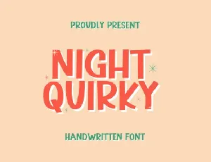 Night Quirky font