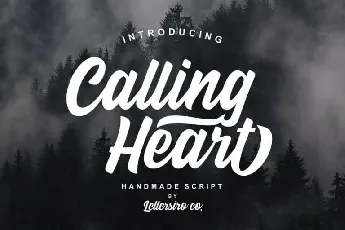 Calling Heart Script font