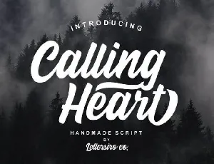 Calling Heart Script font