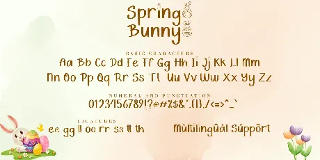 Spring Bunny font