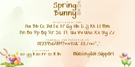 Spring Bunny font