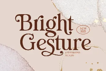 Bright Gesture font